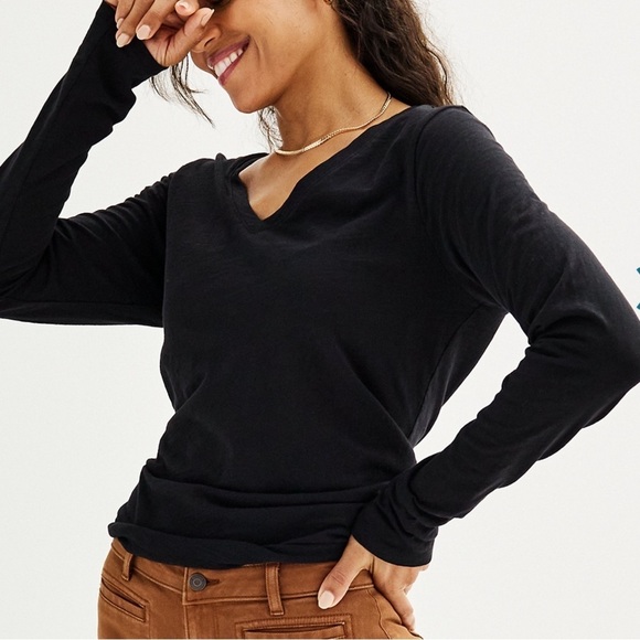 Sonoma Tops - Sonoma Everyday V-Neck Long Sleeve Tee